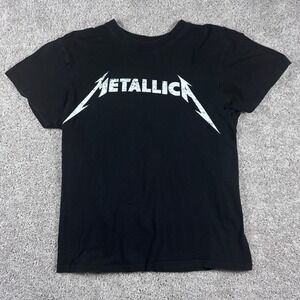 Metallica Band T-Shirt Black Graphic Print Tee Rock Metal Music Fan‎ Gift